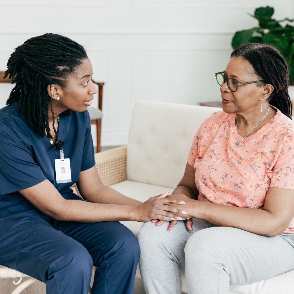 Dedicated home health care nurse providing compassionate patient support